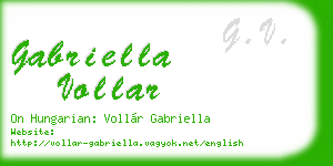 gabriella vollar business card