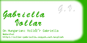 gabriella vollar business card